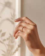 Spinning Minimalist Gold Plated Solitaire Ring