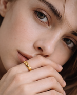 Möbius Infinity Wave Ring - Gold Plated