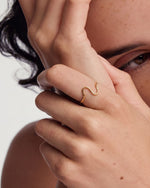 Simple Gold Love Heart Ring
