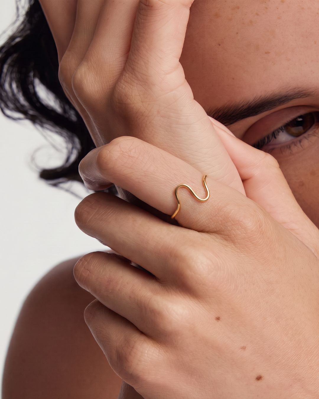 Simple Gold Love Heart Ring