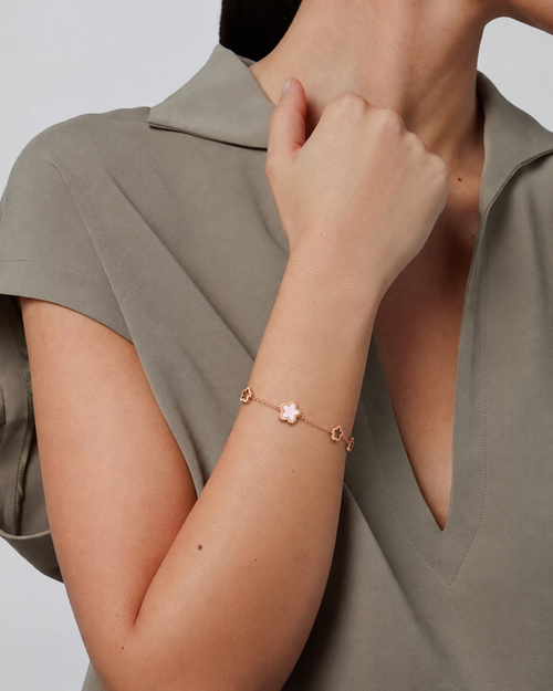 Daisy Stone 18k Gold Plated Bracelet