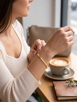 Gold Disc Hard Bracelet – 18k Gold Plated