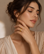 Möbius Infinity Wave Ring - Gold Plated