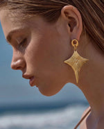 Evil Eye Asymmetric Stud Earrings – Gold Plated