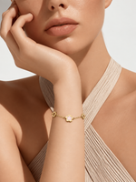 Daisy Stone 18k Gold Plated Bracelet