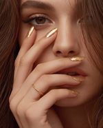 Spinning Minimalist Gold Plated Solitaire Ring
