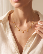 Shell Charm Necklace, Gold Plated, Beach-Inspired