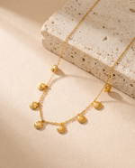 Shell Charm Necklace, Gold Plated, Beach-Inspired