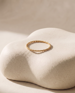 Spinning Minimalist Gold Plated Solitaire Ring