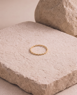 Spinning Minimalist Gold Plated Solitaire Ring