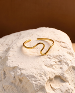 Simple Gold Love Heart Ring