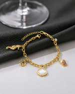 Ocean Shell Charm Bracelet – 18K Gold Plated