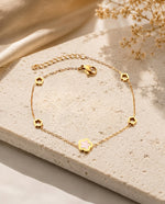 Daisy Stone 18k Gold Plated Bracelet