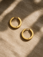 Minimalist Gold Plated Curved Surface Stud Earrings