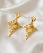 Evil Eye Asymmetric Stud Earrings – Gold Plated