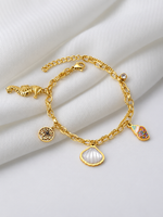 Ocean Shell Charm Bracelet – 18K Gold Plated