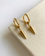 Corn Charm Hoop Earrings - 18k Gold Plated