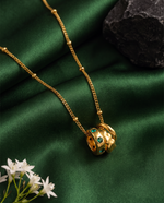 Asymmetric Triple Circle Necklace, Modern Minimalist Gold Plated