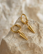 Corn Charm Hoop Earrings - 18k Gold Plated