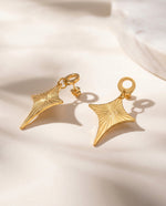 Evil Eye Asymmetric Stud Earrings – Gold Plated