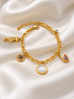 Ocean Shell Charm Bracelet – 18K Gold Plated