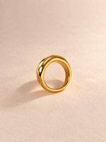 Oval Signet Ring - 18K Gold Plated